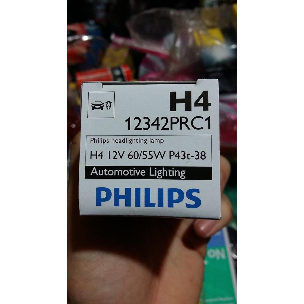 Bóng Đèn Pha Halogen H4 Philips 12v 60 / 55w P43T-38 Cho Xe Hơi