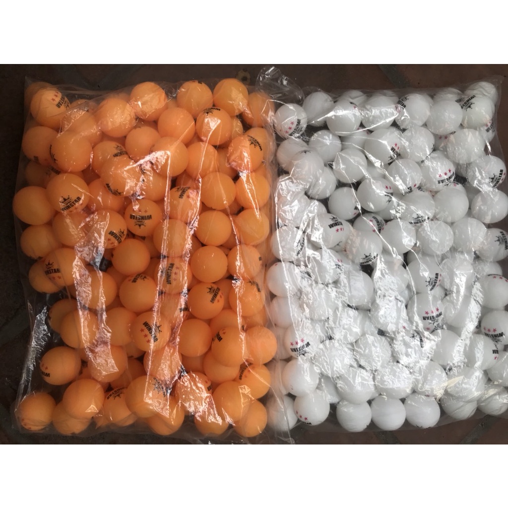 Combo 70 quả bóng bàn tập luyện Winstar (2 màu trắng và vàng) hàng chính hãng