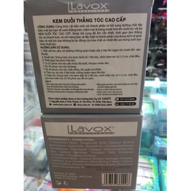Combo duỗi thông minh Lavox Time- saving 500mlx2 Tặng kèm serum siêu dưỡng lavox nano.