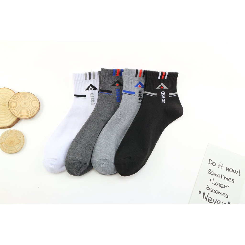 Tất cổ trung nam kháng khuẩn T&T Socks (combo 5 đôi) - 405