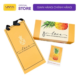 Hộp đựng bánh kẹo dứa vàng