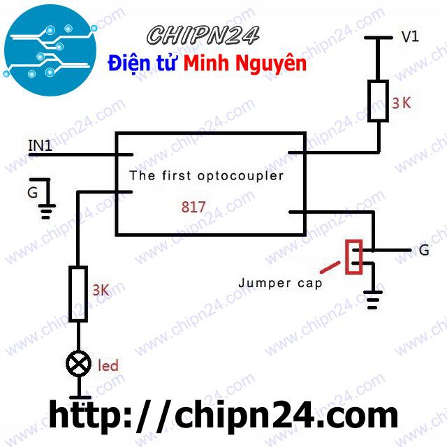 [1 CÁI] Mạch ra chân Opto Cách Ly 4 Kênh PC817