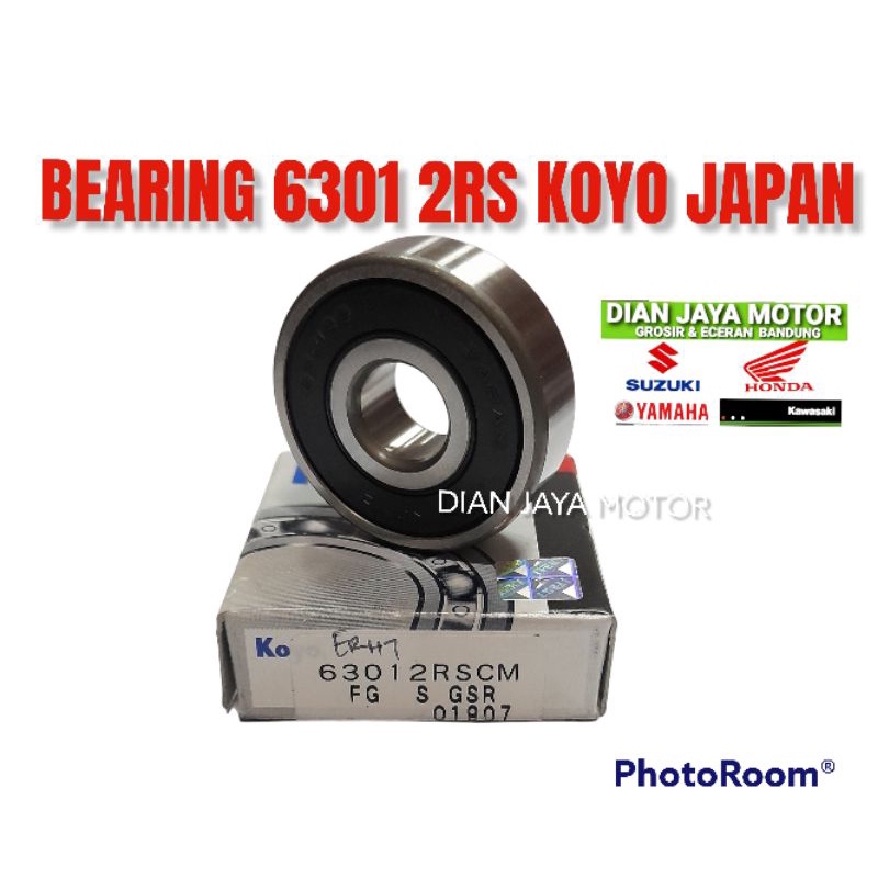 Vòng Bi Động Cơ 6301 2RS KOYO Chính Hãng Của Nhật Bản