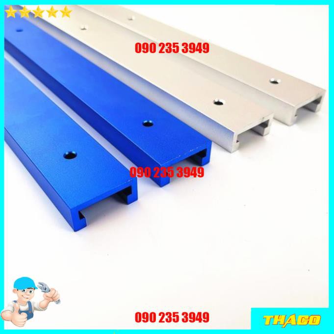 Thanh ray trượt bàn cưa bằng Nhôm ( 40-60-80-100-120cm ) đồ làm mộc chế máy phay máy cưa bàn DCG