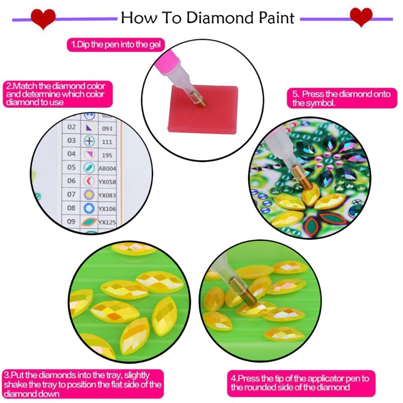 Bộ Tranh Đính Đá Hình Cô Gái Phù Thủy Độc Đáo DIY Dùng Trang Trí Nhà Cửa