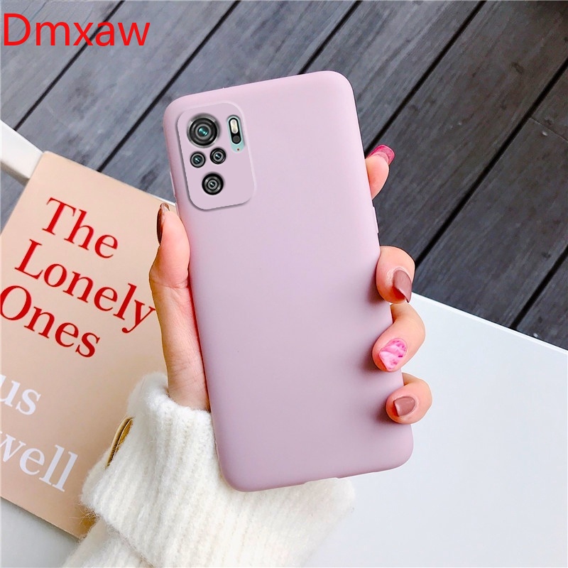 Ốp Điện Thoại Tpu Dẻo Màu Sắc Ngọt Ngào Kèm Khung Bảo Vệ Camera Cho Xiaomi Redmi Note 10 Note10 Pro 4g 5g