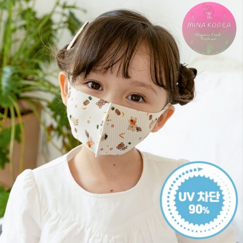 (12M+ ~ 9 tuổi) Khẩu trang kháng khuẩn  BEBENUVO Hàn Quốc cho bé 12M+ ~ 9 tuổi