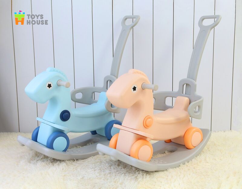 CT Ngựa bập bênh 3in1 ToyHouse - Cam