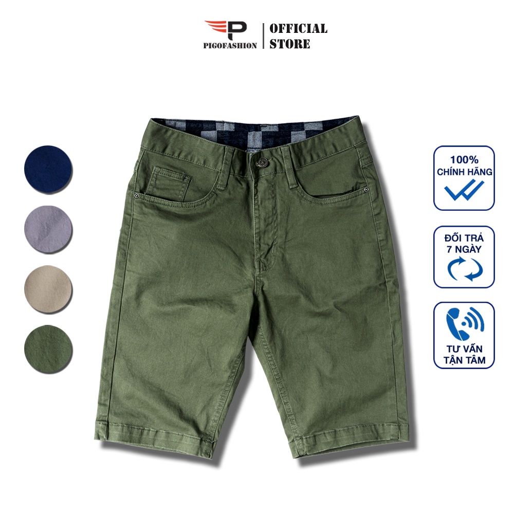 Quần Short Kaki Nam Giả Jean Cao Cấp Pigofashion Có Size Lớn Co Giãn FS SKJ01 (Chọn Màu)