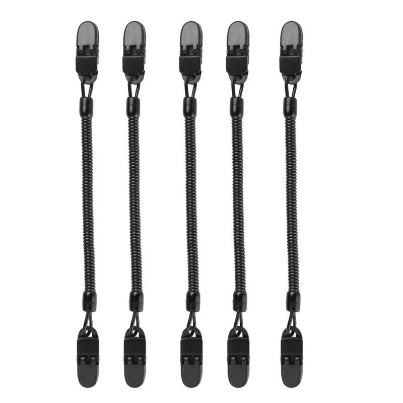 Set 5 Kẹp Mũ Lưỡi Trai Chống Gió Có Thể Thu Gọn An Toàn Kẹp Mũ Lưỡi Trai Gắn Hạt Cườm