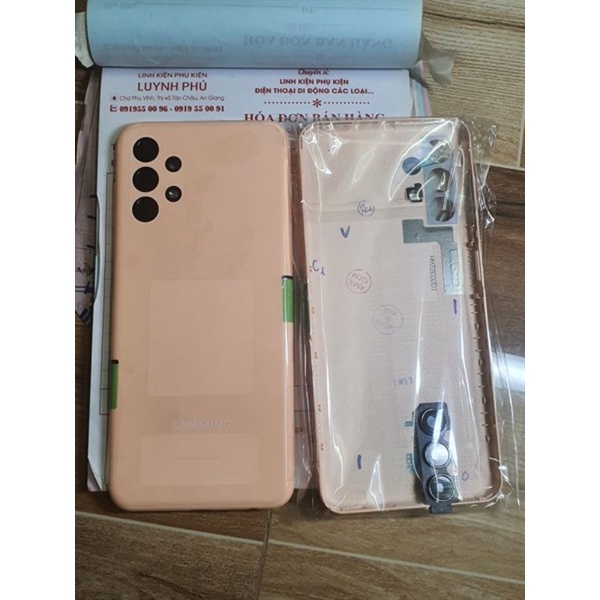 Vỏ samsung A13 4G A135F bộ có kính camera,nắp lưng samsung A13 4G zin có kính camera