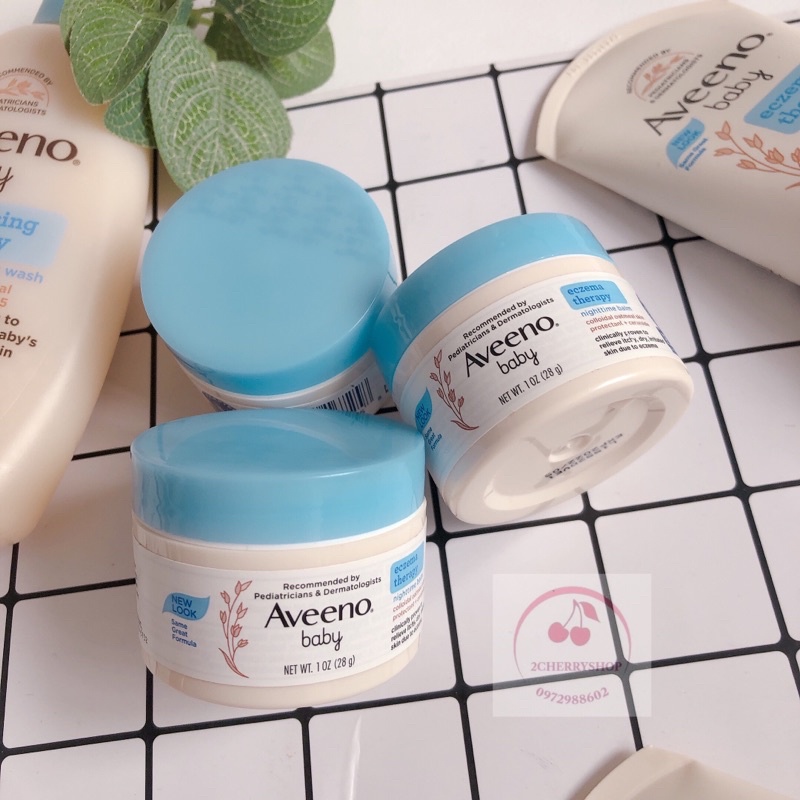 Kem dưỡng ẩm chàm khô da ngứa Aveeno Baby 28g(2024)