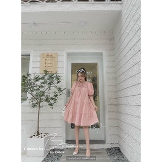Đầm hồng Babydoll - Freesize (40-60kg)