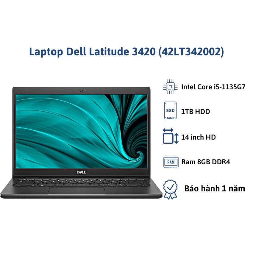 Laptop Dell Latitude 3420 (42LT342002)/ Intel Core i5-1135G7/Ram 8GB DDR4/  1TB HDD / Intel Iris Xe Graphics/ '' HD | Shopee Việt Nam