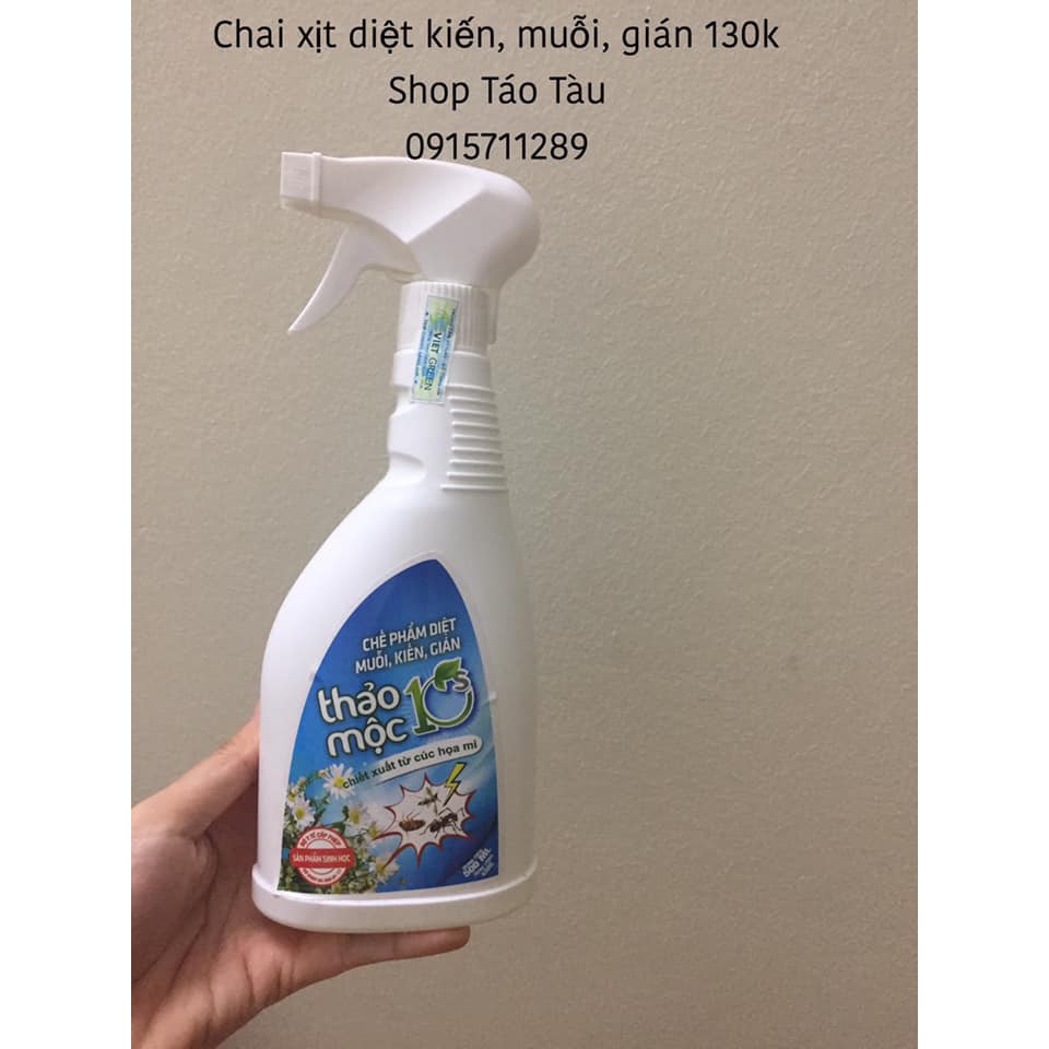 Chai xịt thảo mộc diệt kiến, muỗi, gián 10s