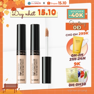 [Combo 2 sản phẩm] Kem che khuyết điểm The Saem Cover Perfection Tip Concealer (6.5g x 2SP)