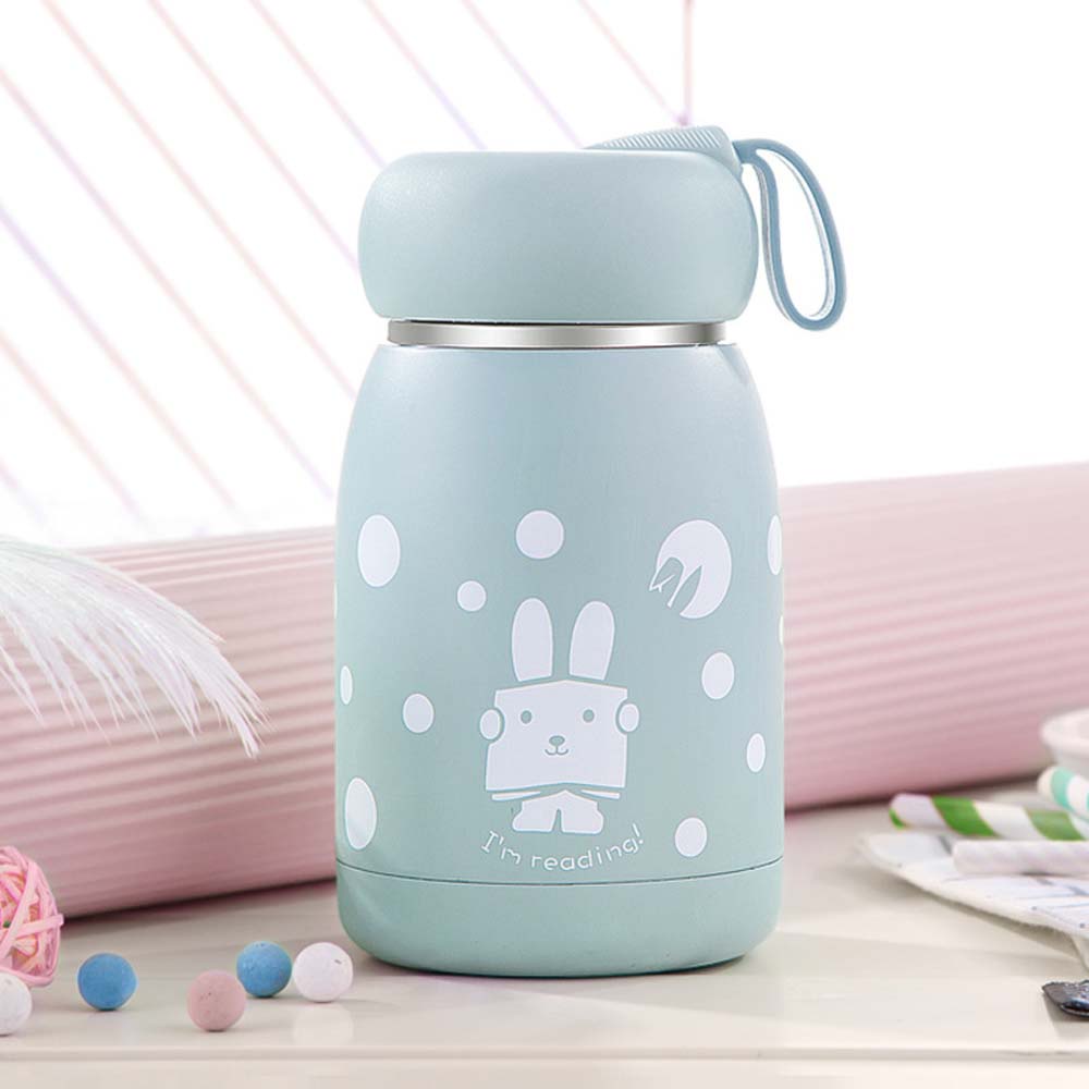 Bình nước giữ nhiệt chân không bằng thép không gỉ 304 350ml họa tiết hoạt hình nhiều màu sắc tùy chọn