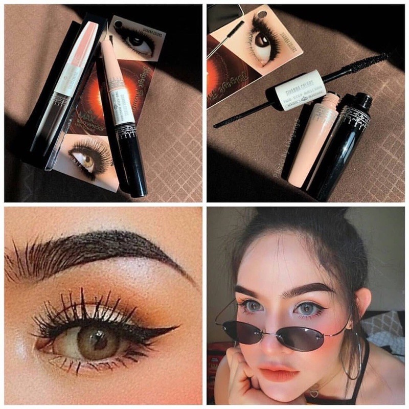 Mascara 2 đầu dài và dày mi, chống nước Sivanna 6X HF891 Max Waterproof | BigBuy360 - bigbuy360.vn