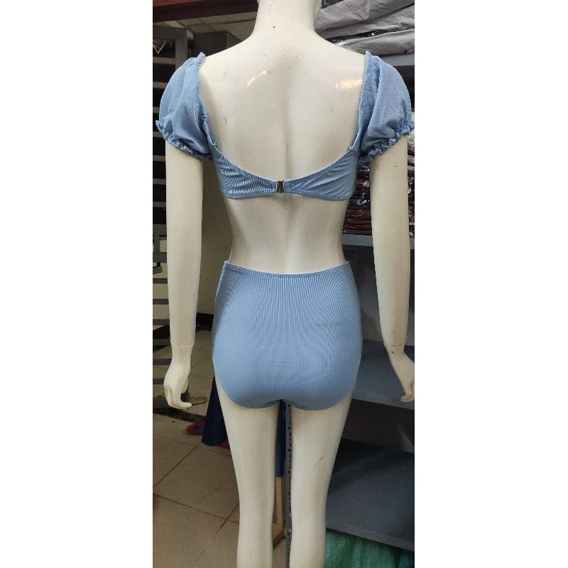 Bikini Áo Tắm Quảng Châu 2021 LMD04 Cạp Cao Che Bụng Tay Bồng Bánh Bèo Thắt Nơ Ngực Nhẹ Nhàng Sexy Ulzzang Hottrend 2021 | BigBuy360 - bigbuy360.vn