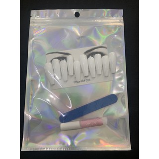 Set/ combo túi đựng móng úp + keo + dũa mini siêu đẹp