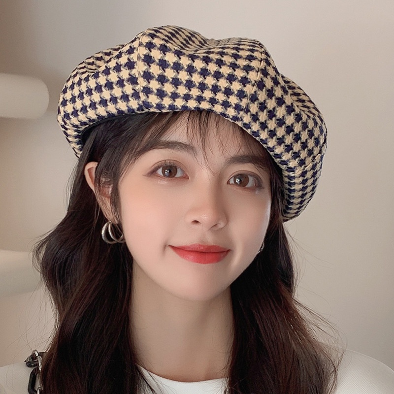 Mũ nồi họa sĩ thời trang thu đông phong cách Hàn Quốc cho bé
