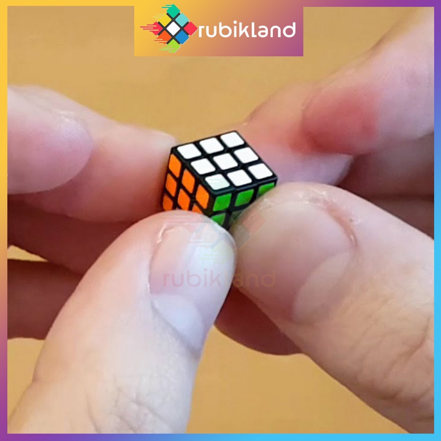 Rubik 3x3 Tí Hon 1cm CubeLab Mini Cube Rubic Bé Nhất Thế Giới Xoay Được Đồ Chơi Trí Tuệ Trẻ Em