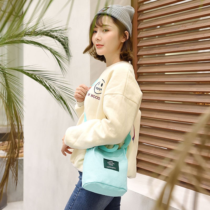 New Canvas Bag Women's Messenger Summer 2021 Spring Hand Bags In Search Multi-Function Hand Shoulder Small Square Packag