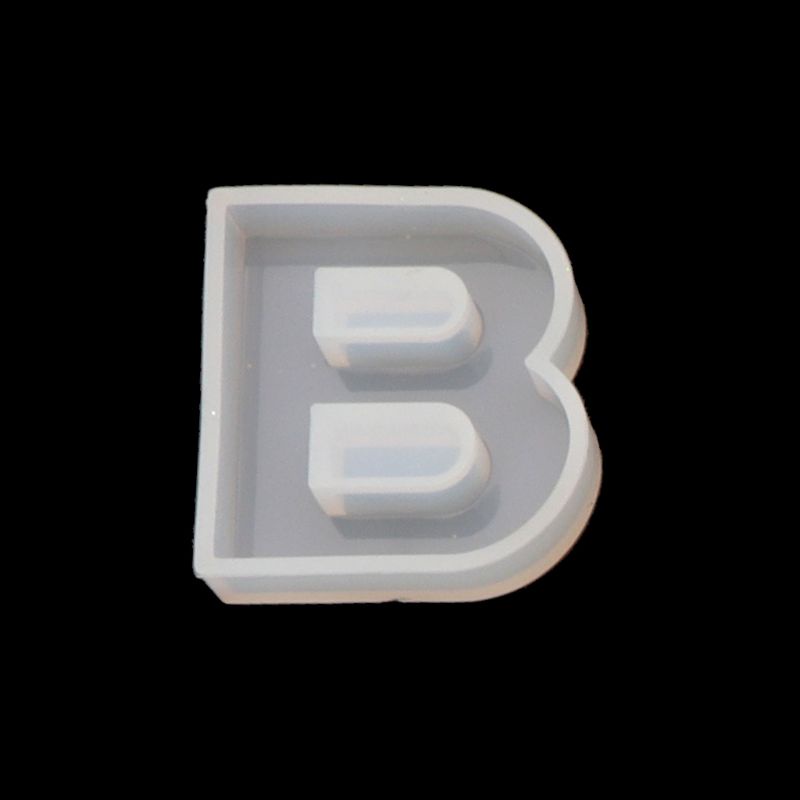 Sa Khuôn Silicon Làm Móc Khóa / Bông Tai Hình Chữ Cái / Chữ Số Độc Đáo