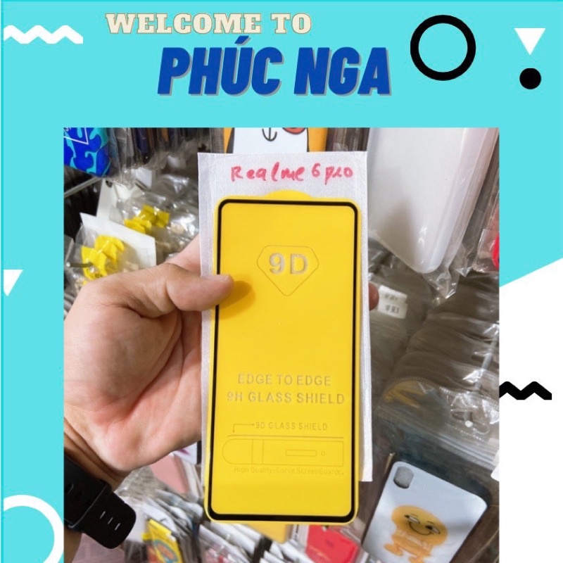Cường lực Full màn hình Realme 5 pro/Realme 3 pro/Realme C3/5/5s/Realme 5i/C3i/6 pro/C11/C12/C15/C20/C11 2021