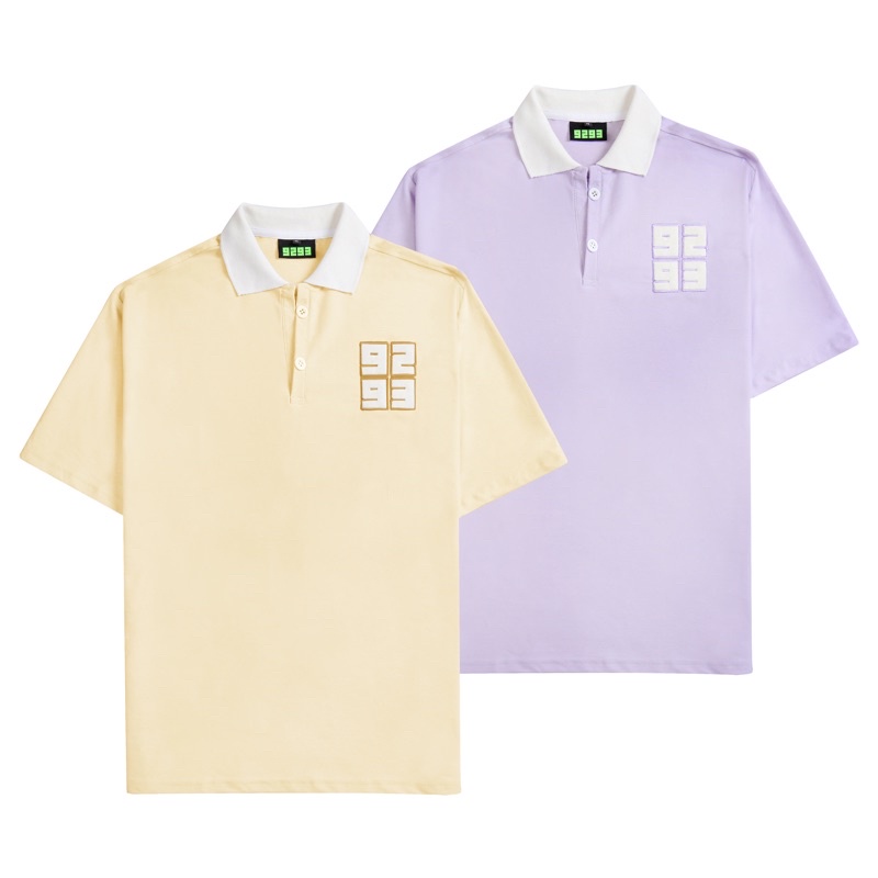 Áo Polo 9293 màu Be/Tím 100% cotton, bảo hành 1 đổi 1.