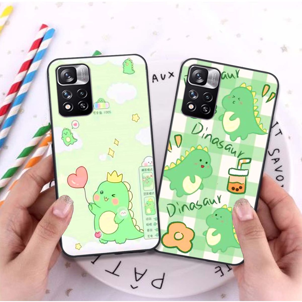 Ốp lưng Xiaomi Redmi Note 11 / Note 11S / RedmiNote 11 Pro 5G khủng long chibi dễ thương