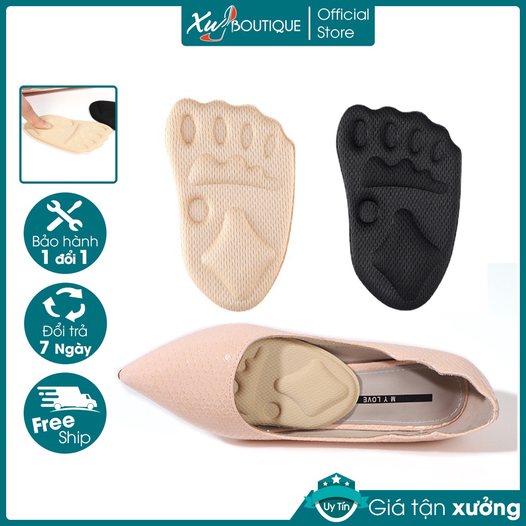 Lót Mũi Giày Vải 4D Có Dán Tăng Size, Giảm Đau Chân