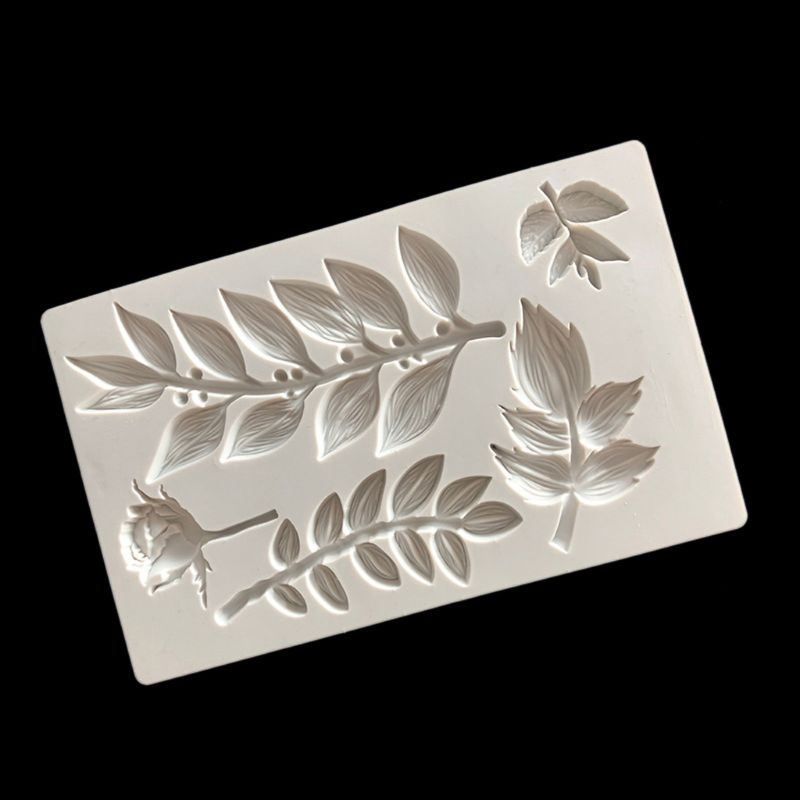 Khuôn Silicone Tạo Hình Hoa Hồng Trang Trí Bánh Diy