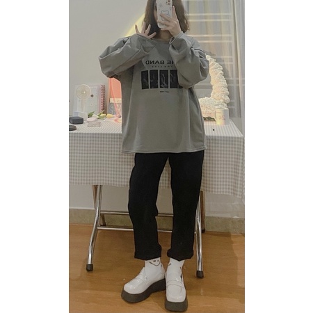 SWEATER XÁM THE BAND BASIC XINH XINH - freesize | BigBuy360 - bigbuy360.vn