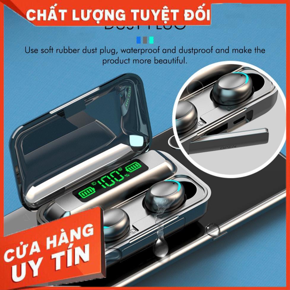 Tai nghe Bluetooth nhét tai TWS 5.0 - chống thấm nước; âm thanh cực hay; Màn hình Led - BH 1 đổi 1