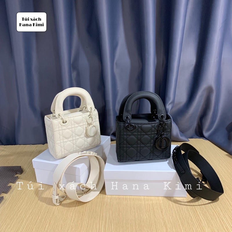 Túi D Lady size 17 x 15cm Tag cùng màu túi