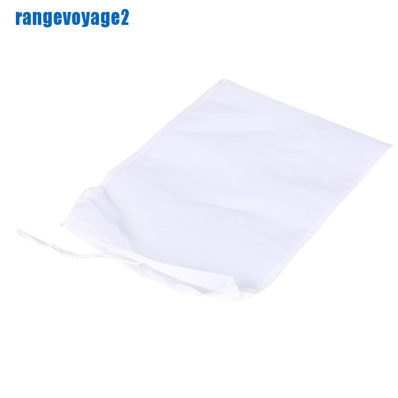 [ready stock] 1x reusable food nut milk tea fruit juice brew wine nylon mesh filter bag【vn】