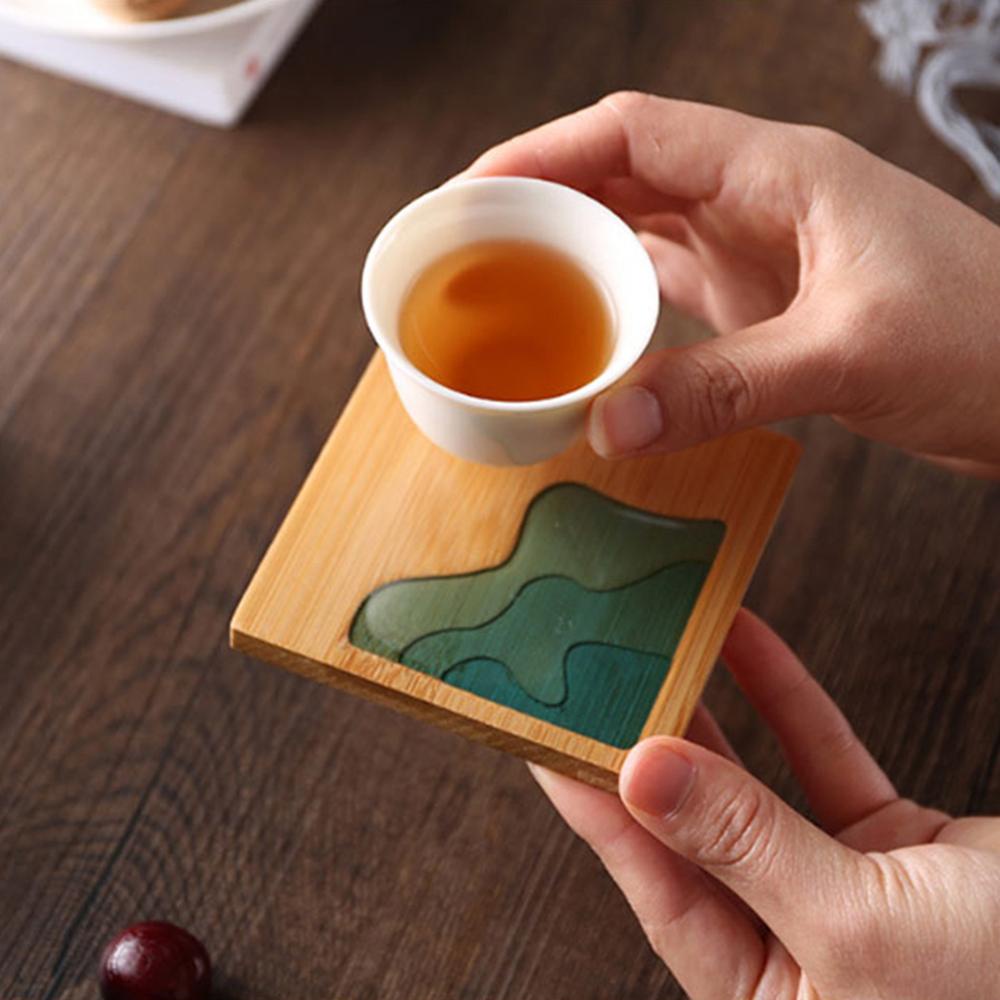 Giá Đỡ Cốc Chống Nước Để Bàn Trang Trí Phong Cảnh Trung Hoa