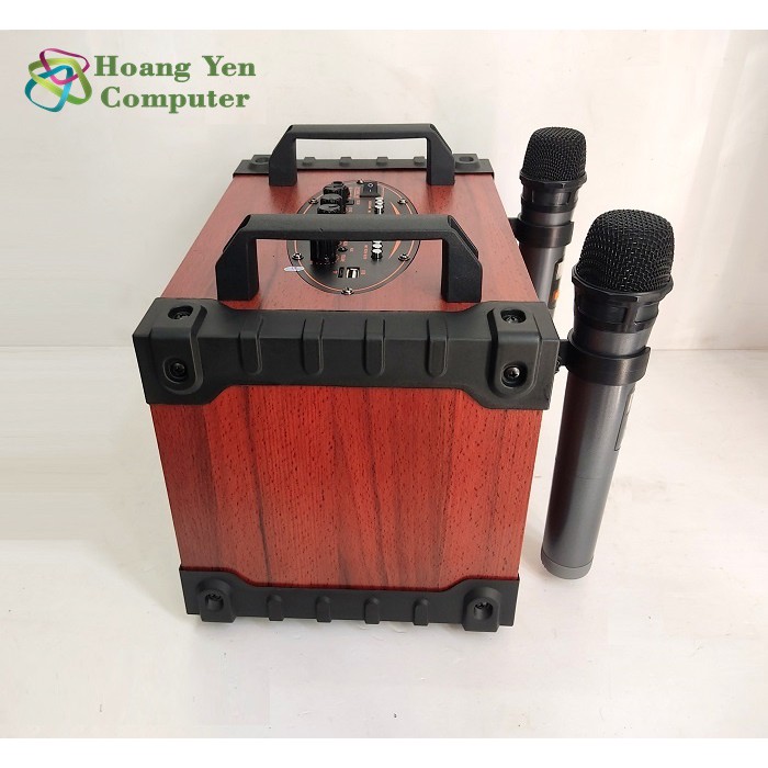 [2 MICRO] Loa Karaoke Bluetooth Kiomic K69 Kích Thước Nhỏ Gọn, Âm Thanh Cực To - BH 6 Tháng