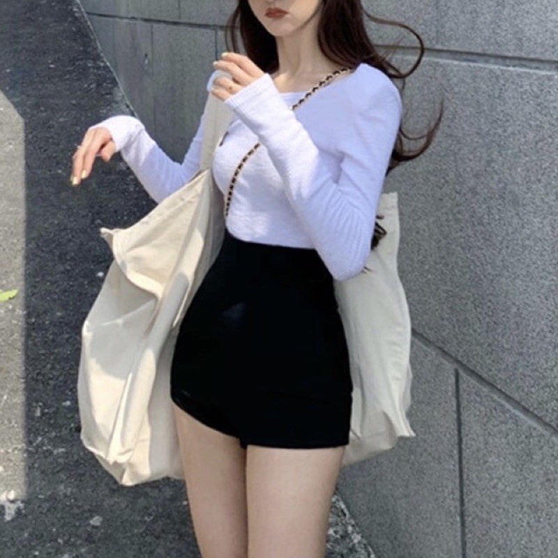 Quần Short Dance Lưng Cao Co giãn vải umi hàn cho nữ mã832