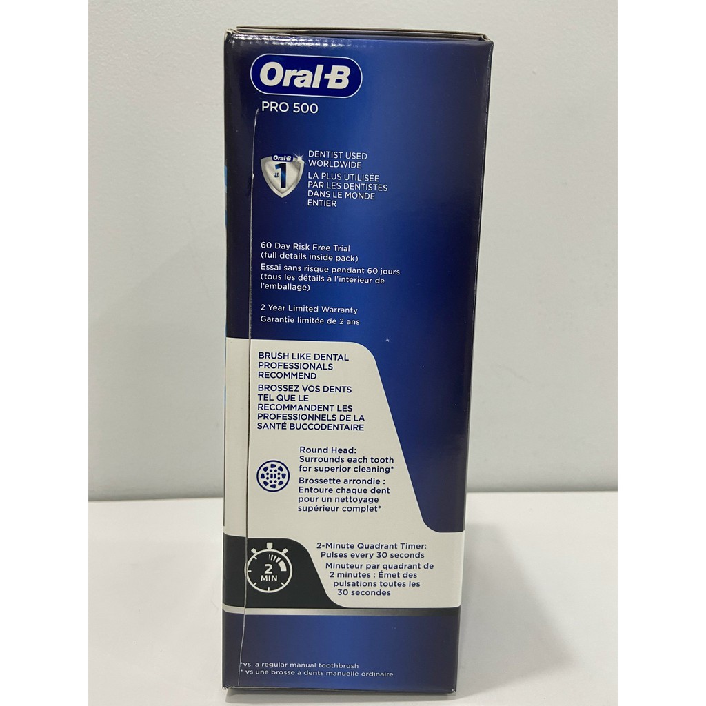 Bàn chải đánh răng điện Oral B pro 500 (Hàng nội địa Mỹ)