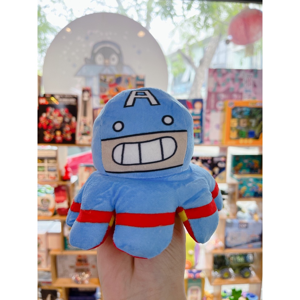 Gấu Bông - Đồ chơi Bạch tuộc bông 2 mặt - người nhện , người sắt - đội trưởng mỹ đáng yêu