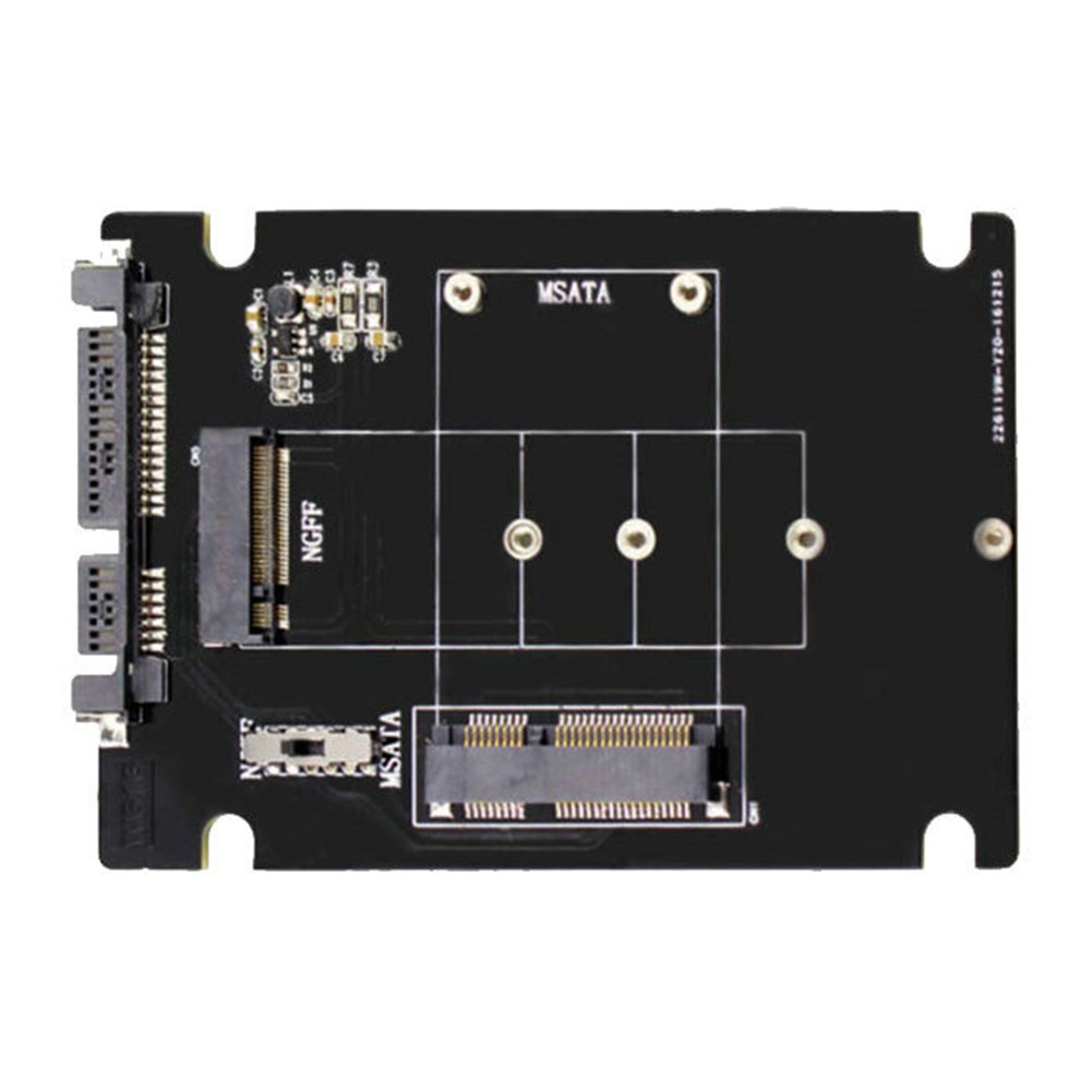 Adapter Chuyển Đổi Tốc Độ Cao 65gbps Msata M.2 B-Key Ngff 2 Trong 1 Ssd Sang Sata 3