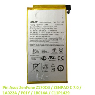 Pin asus zenfone z170cg / zenpad c 7.0 / 1a022a / p01y / 1b014a / c11p1429