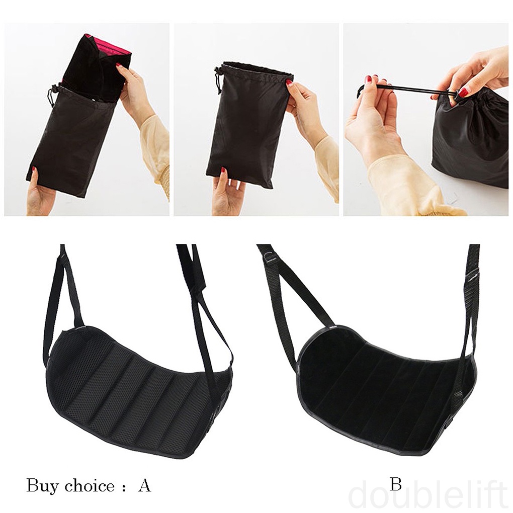 Võng lưới gác chân tiện dụng cho văn phòng/ đi du lịch