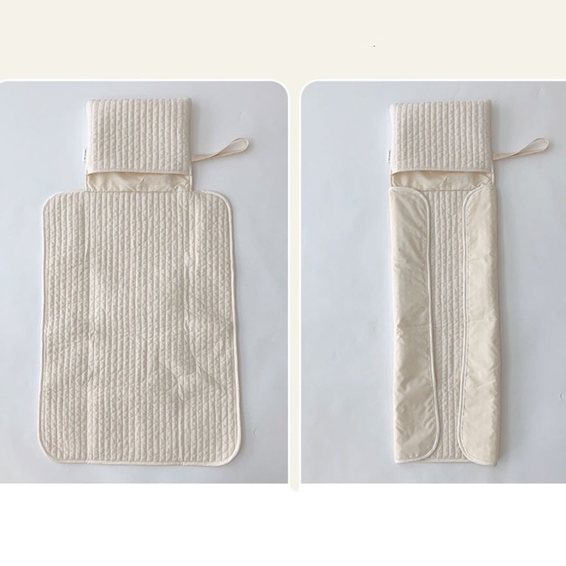 Đệm Cotton Tinh Khiết Chống Nước Thay Đổi Được Di Động Cho Bé Sơ Sinh
