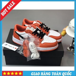 Giày Sneaker Jordan1 low cam, Giày thể thao nam nữ Full Phụ Kiện