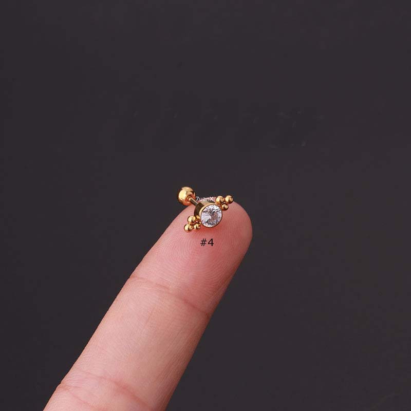 1 Bông Tai Xỏ Lỗ  20gauge Nhiều Kiểu Dáng Độc Đáo Thời Trang