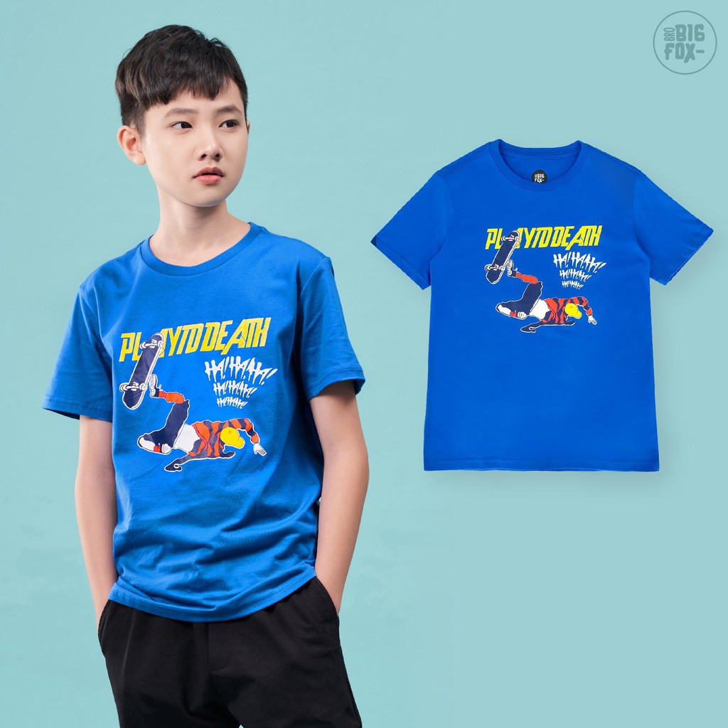 Áo Bé Trai Size Đại, Áo Phông Trẻ Em Mùa Hè, BigFox, Mã Xuất 006, Chất Cotton