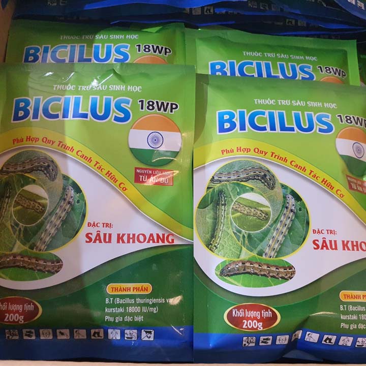 BICILUS 18WP Chế Phẩm Trừ Sâu Ăn Lá, Sâu Khoang, Sâu Đục Quả